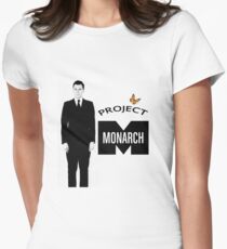 Project Monarch - Bluebird Project - Paper Clip - MK Ultra Women's Fitted T-Shirt
