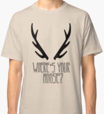 'Where's Your Moose?' SuperNatural Crowley Quote Classic T-Shirt