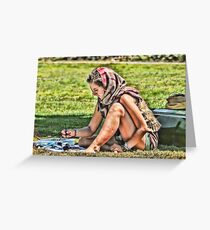 Scarf Makes the Artist Greeting Card