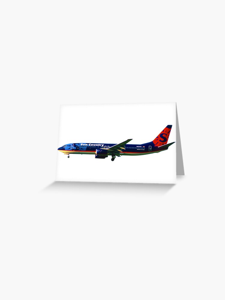 Sun Country Airlines Boeing 737 800 Greeting Card
