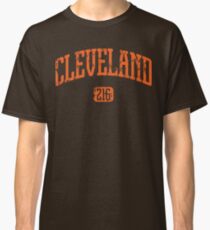 Cleveland 216 (Orange Print) Classic T-Shirt