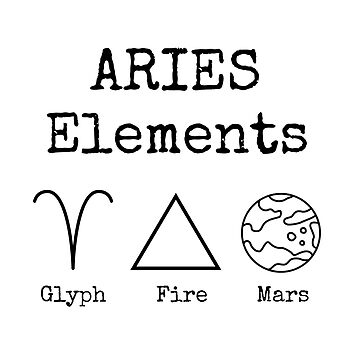 Aries Elements Design Art Print