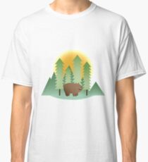 Grizz & Pine Trees - We Bare Bears Classic T-Shirt