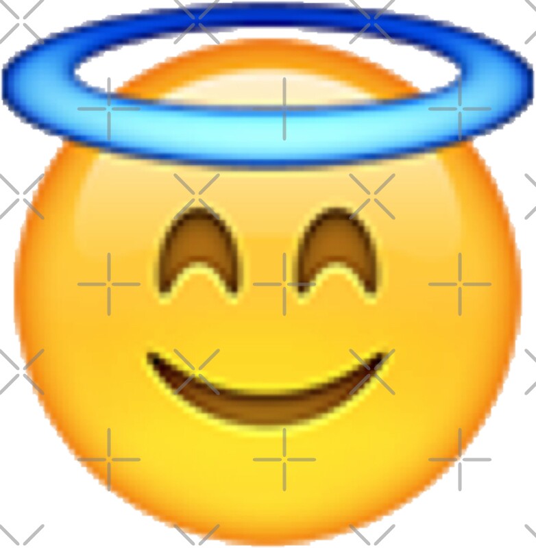 "Smiling Angel Emoji" Stickers by victoriab123 Redbubble
