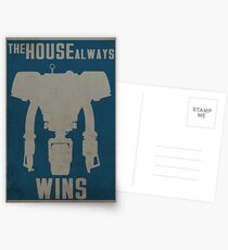 The House Always Wins Postcards