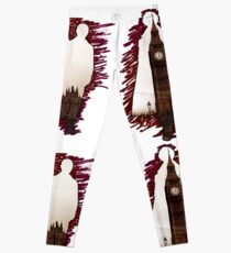 Sherlock Holmes Sillhoute Leggings