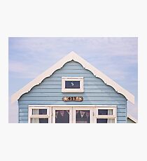 Beach hut in blue Photographic Print