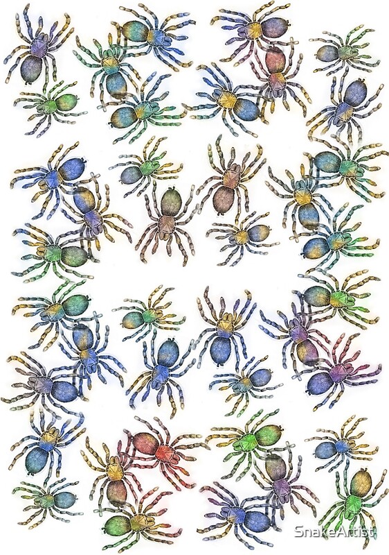 "Spider Rainbow" by SnakeArtist | Redbubble
