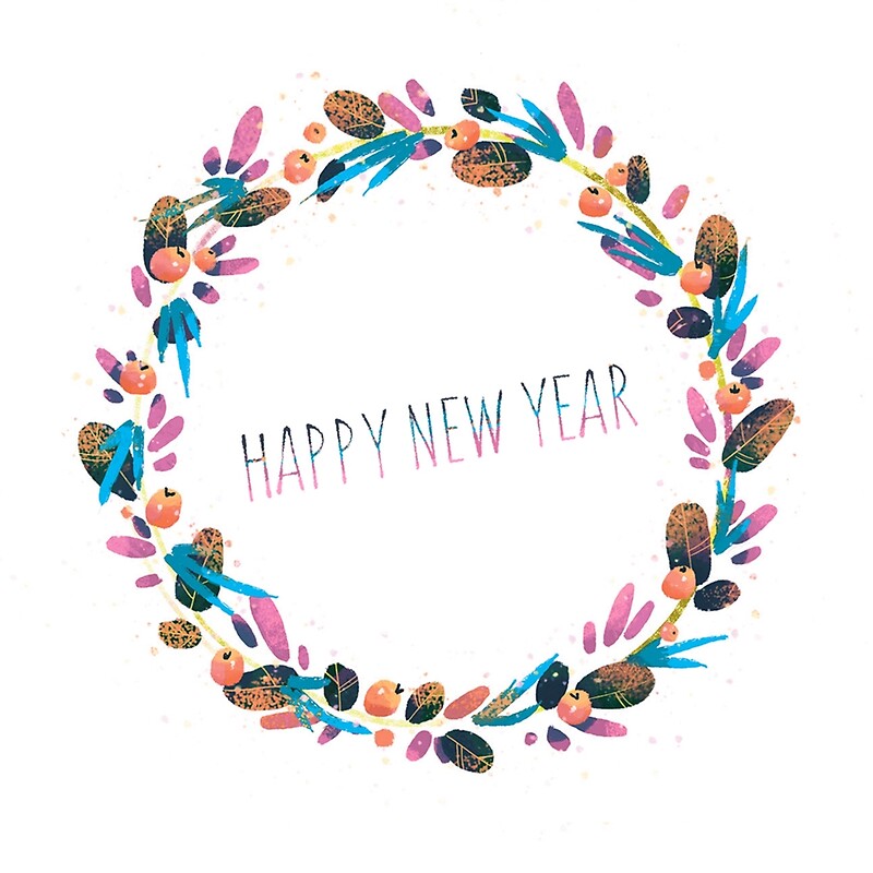 "Happy New Year" Art Prints by MyMoonart | Redbubble