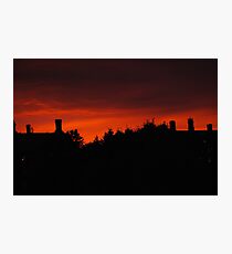 Orange Sky Photographic Print