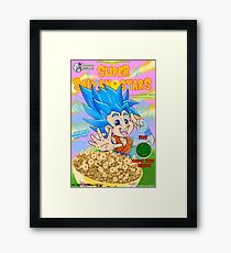 super saiyan stars Framed Print