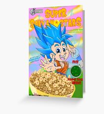 super saiyan stars Greeting Card