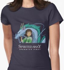 Spirited Away Chihiro and Haku-Studio Ghibli Women's Fitted T-Shirt