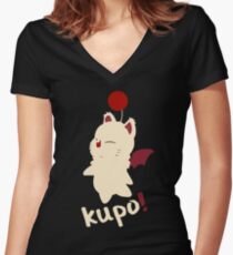 Final Fantasy - Kupo! Women's Fitted V-Neck T-Shirt