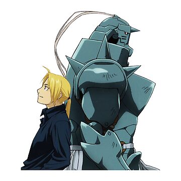 FullMetal Alchemist Anime Edward and Alphonse on White Refrigerator Magnet  NEW