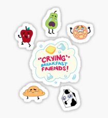 "Crying" Breakfast Friends! // Steven Universe Sticker