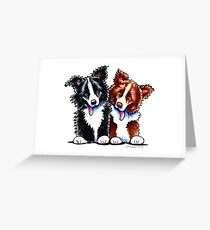Little League Border Collies Greeting Card