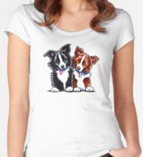 Little League Border Collies Women's Fitted Scoop T-Shirt