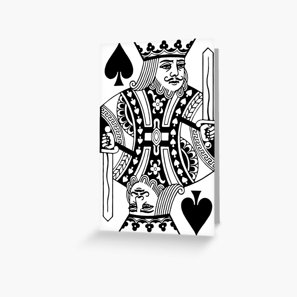 "King of Spades" Greeting Card by DavidAyala Redbubble