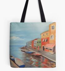 Burano Canal Tote Bag
