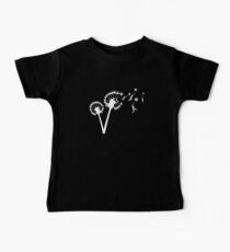 Dandylion Flight - white silhouette Baby Tee