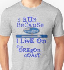 running on the Oregon Coast Unisex T-Shirt