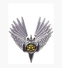 Skull Wings Photographic Print