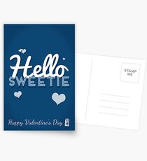 Hello Sweetie Postcards