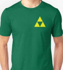 Camiseta unisex Triforce Badge Yellow HQ de bajo costo