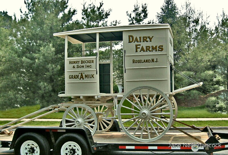 "Becker Farm Milk Truck" by Jane NeillHancock Redbubble