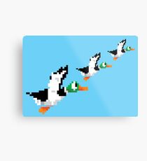 8-Bit Nintendo Duck Hunt 'Trio' Metal Print