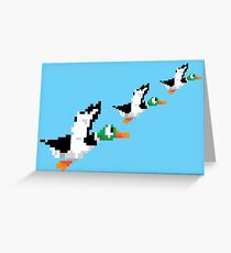 8-Bit Nintendo Duck Hunt 'Trio' Greeting Card