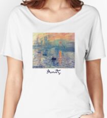 Monet: Impressions of Sunrise Women's Relaxed Fit T-Shirt