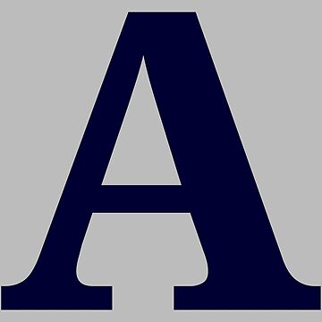 "Navy Blue Color Letter A" Poster For Sale By DevineDesignz | Redbubble