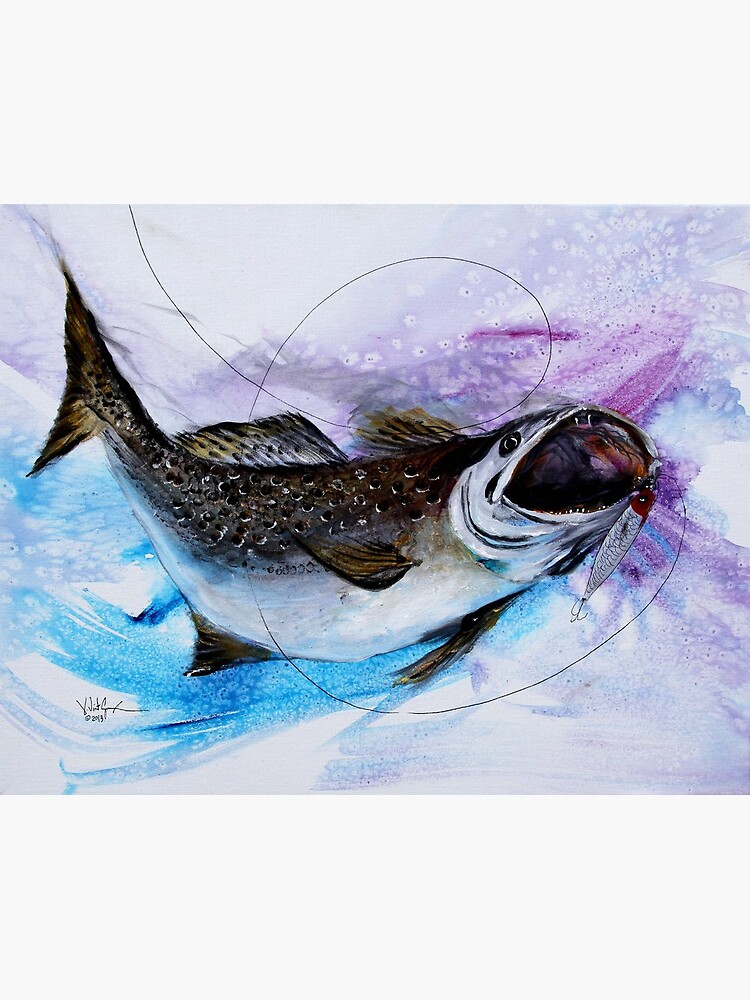 "AWESOME Speckled Trout Painting from J. Vincent Scarpace" Canvas Print