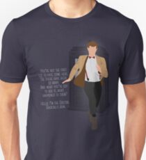 11th Doctor - Basically, Run! Quote Unisex T-Shirt