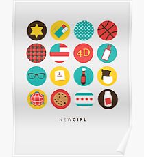 New Girl Things Poster Poster