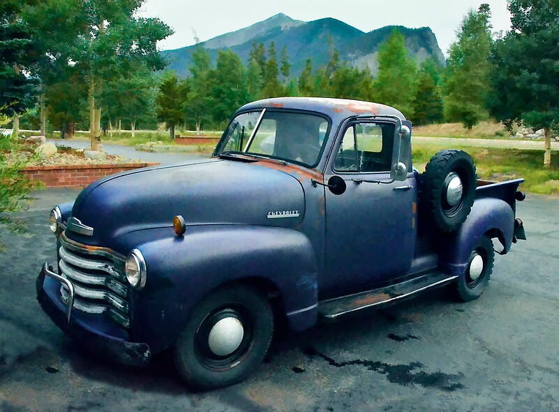 "Chevy Truck in Frisco" by Ken Smith Redbubble
