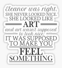 Eleanor and Park - Art Sticker