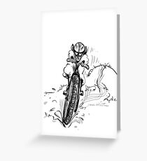 Mountain bike sheep Greeting Card
