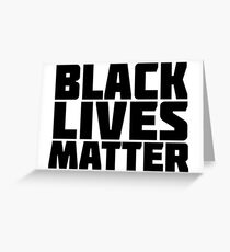 Tarjeta de felicitación Black lives matter