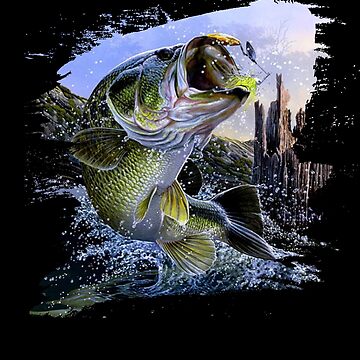 Largemouth Bass Fishing for men Cool Fish Hunting Lovers Greeting Card for  Sale by Salammed
