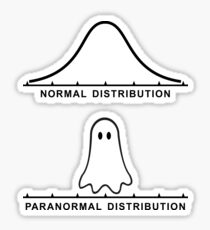 Normal Paranormal Distribution Sticker