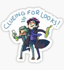 Clueing for Cuties Sticker