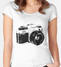Vintage Canon Camera Women's Fitted Scoop T-Shirt