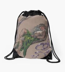 Tattooed Tree Elf - Just Hanging Around Drawstring Bag