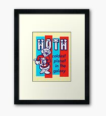HOTH: COLDEST IN THE GALAXY Framed Print