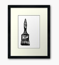 paintbrush. Framed Print