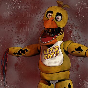 Withered chica artwork | Sticker