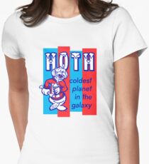 HOTH: COLDEST IN THE GALAXY Women's Fitted T-Shirt